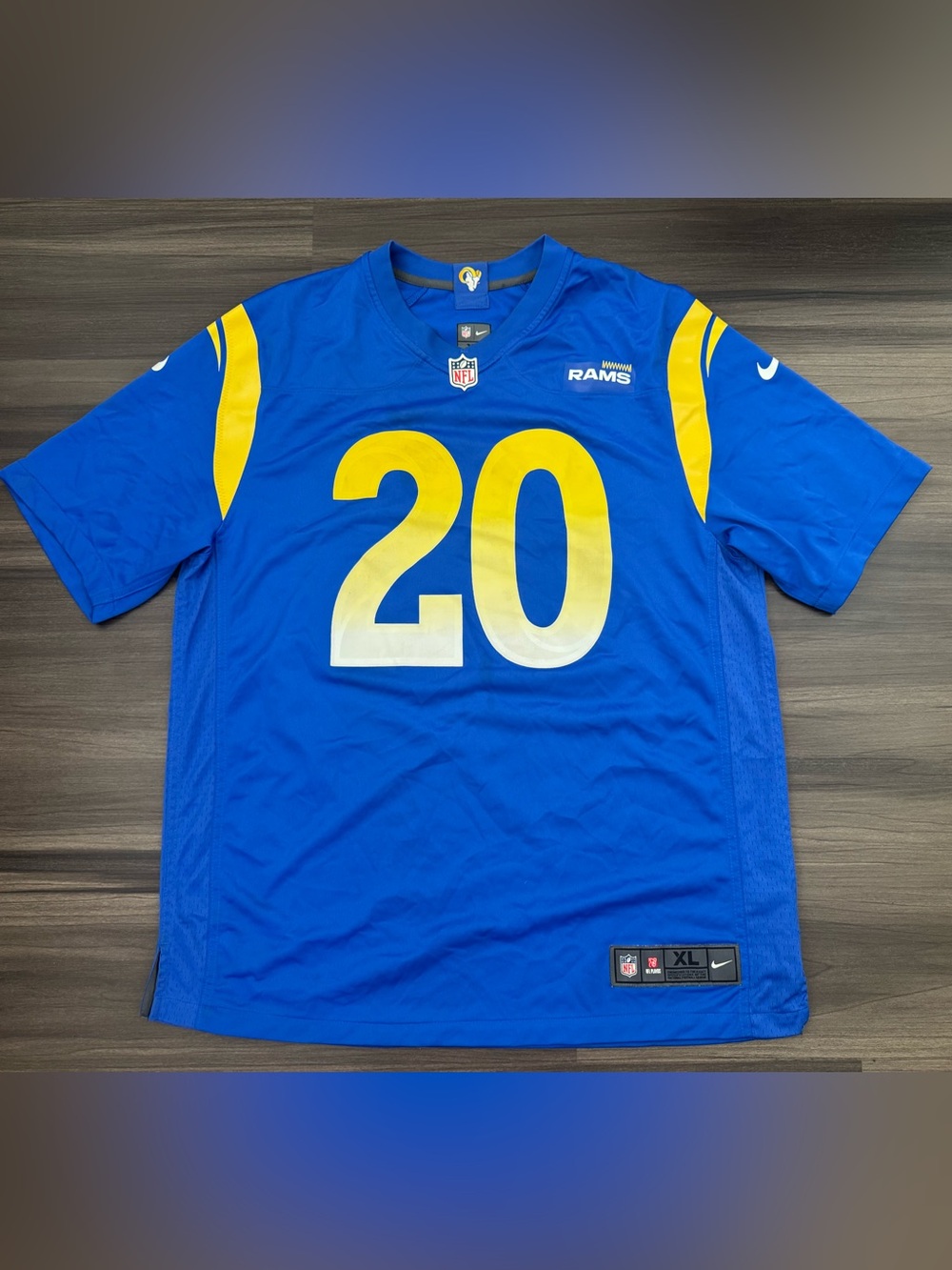 Nike Los Angeles LA Rams Jalen Ramsey #20 NFL On Field Home Game Jersey Men XL
